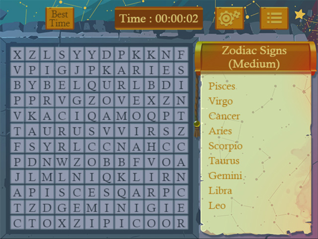 Astrology Word Finder